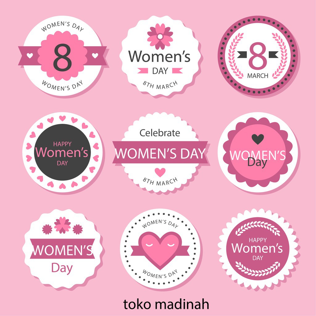 

Label Stiker bulat motif #3