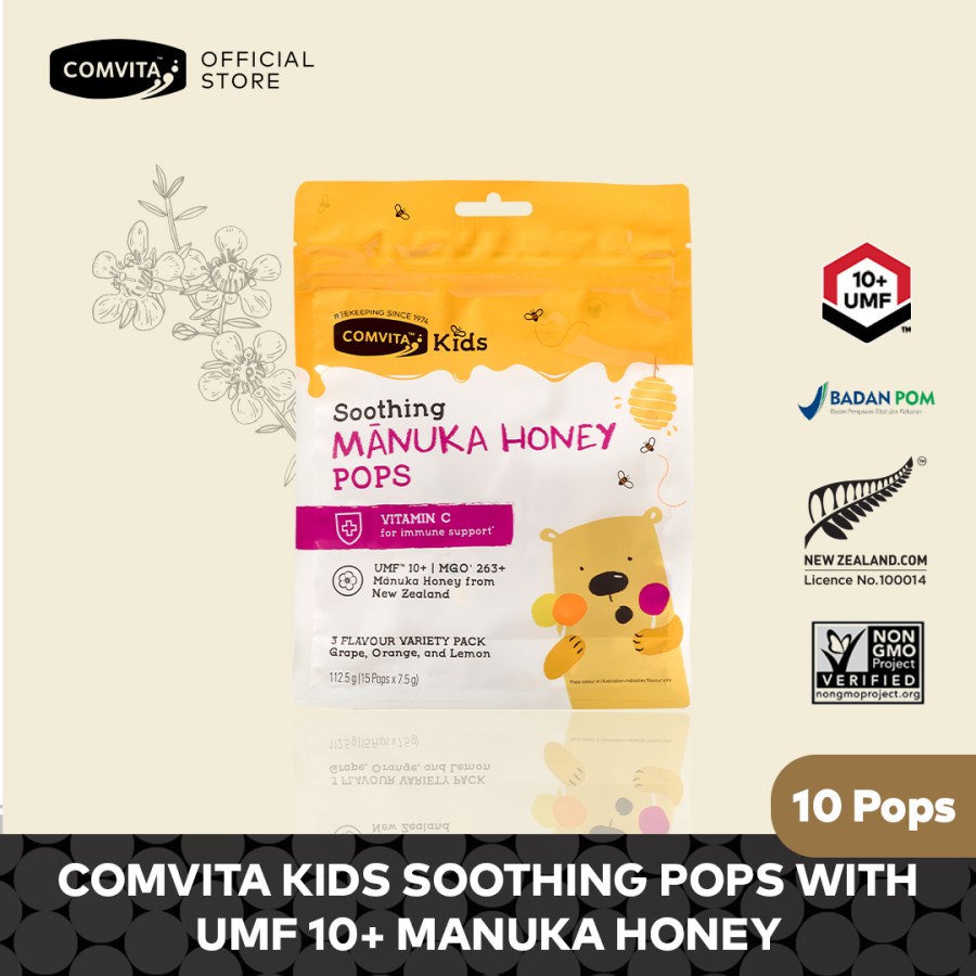 Comvita Kids Soothing Pops with UMF 10+ Manuka Honey