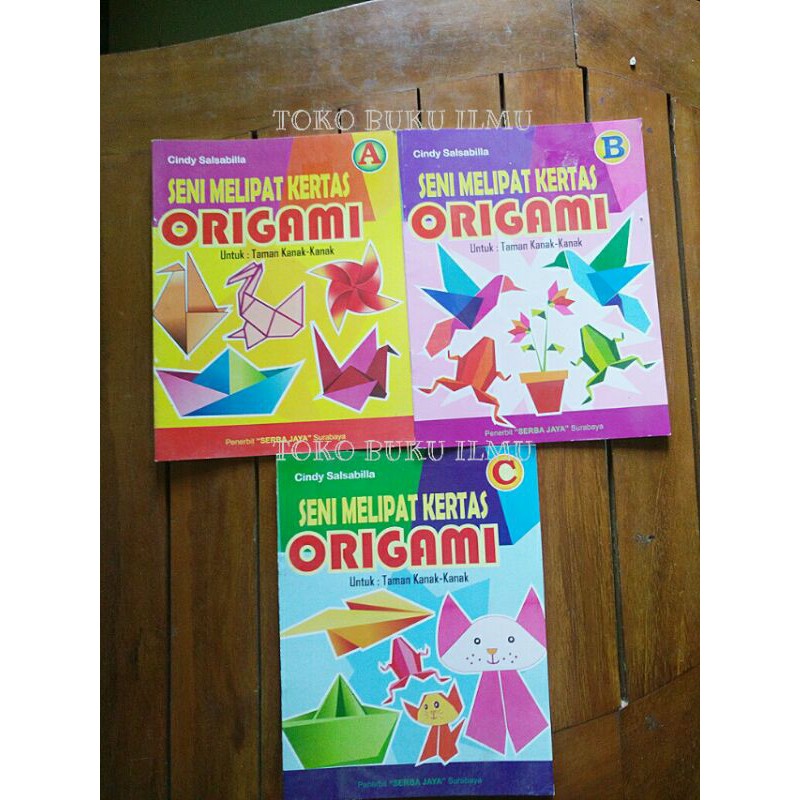 

seni melipat kertas origami jilid 1,2,3