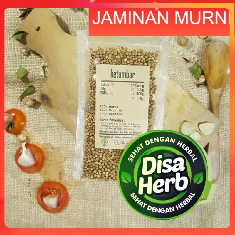 

KETUMBAR KERING 100 GRAM - Coriandrum Sativum - MURNI - JSR - REMPAH - PREMIUM QUALITY
