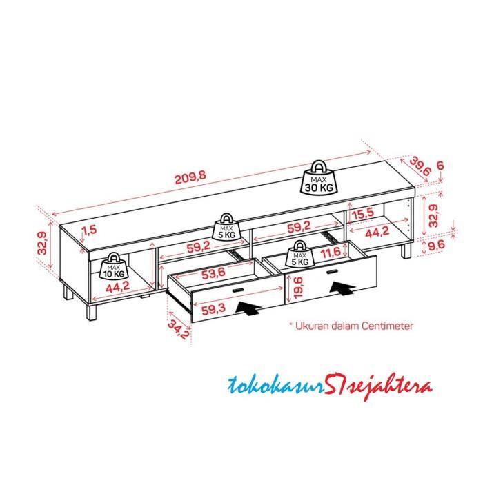 Meja TV - Benedict TV210 - Prodesign Bavarian