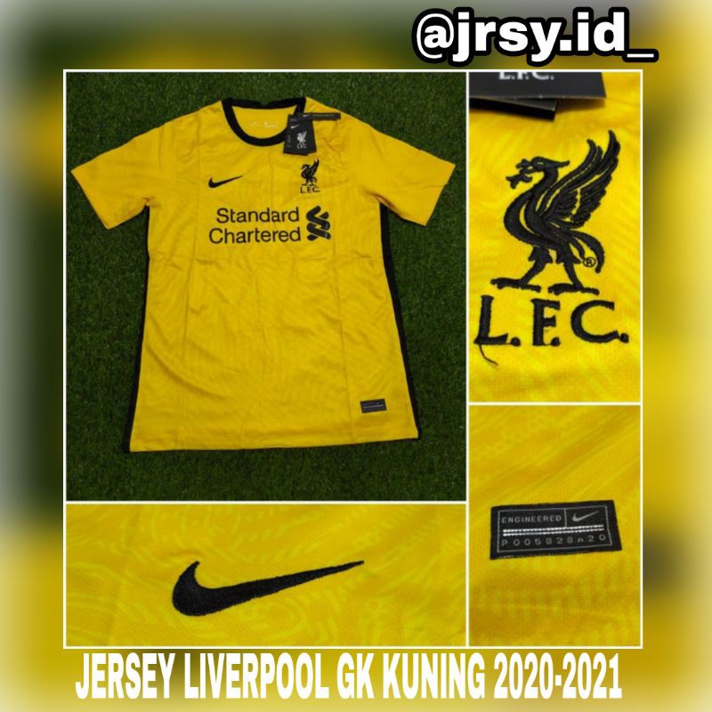 JERSEY BOLA LIVERPOOL GK KIPER KUNING 2020-2021