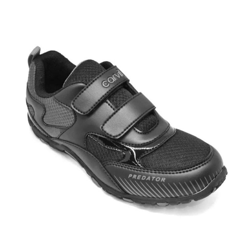 TERBARU SEPATU SEKOLAH ANAK CARVIL PREDATOR/KRAVEN T BLACK GREY ORIGINAL TERLARIS TOP EDISI