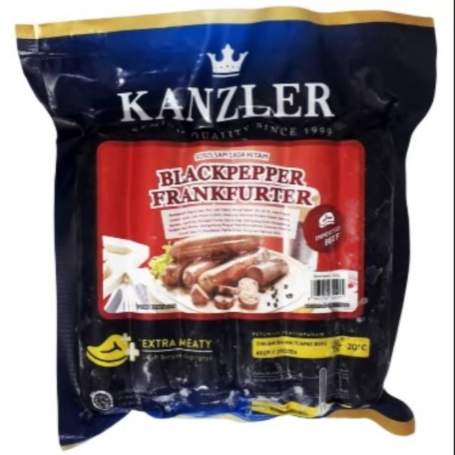 

KANZLER BLACKPEPPER FRANKFURTER 300GR | Gosend Bandung