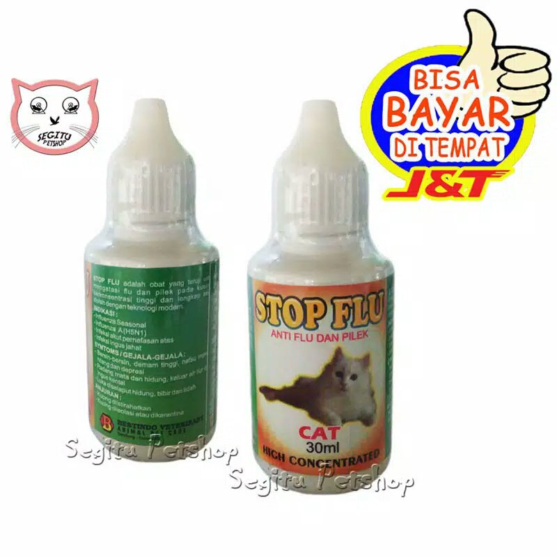 OBAT PILEK KUCING BERSIN BERSIN STOP FLU