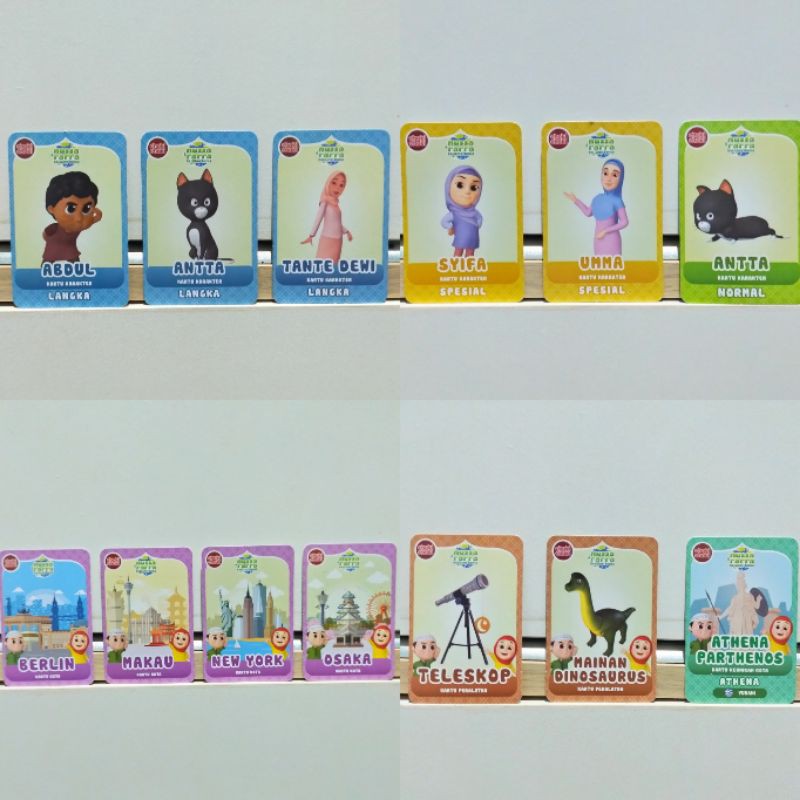 Kartu AR Choki Choki Nussa dan Rarra Keliling Dunia