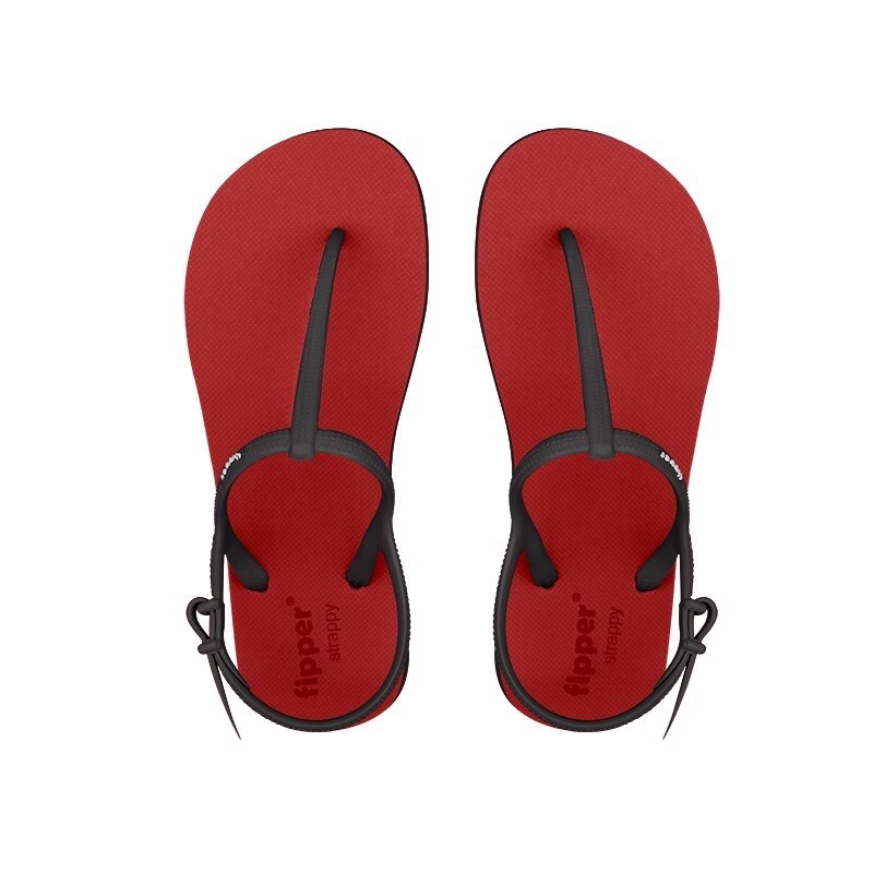 Fipper Strappy Red / Black