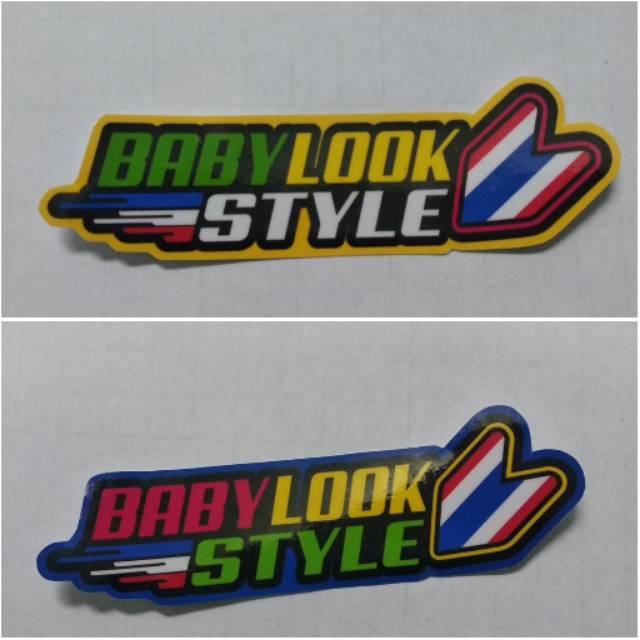 Stickwr printing BABY LOOK STYLE minim pembelian produk harus 20rb