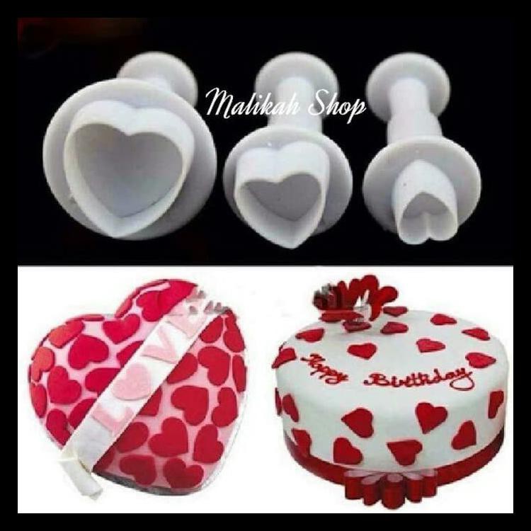 

Plunger / Stamp Cutter Love Heart Hati(Fondant, Cookies) Terbaik