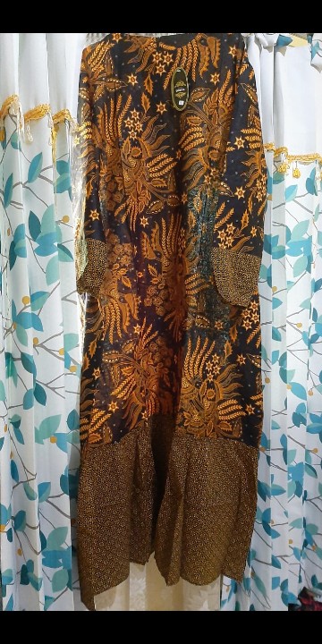 Ms Gamis Batik Sriwedari|manggar|padi Macam Mt Maxi Jumbo Bumil/busui Katun Sogan Allsize Ld104-120