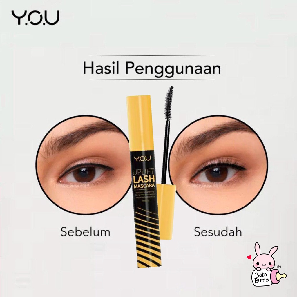 ❤ BELIA ❤ YOU Uplift Lash Mascara | Lashtension Enhancing Mascara Noutriwear | Basic Collection Waterproof | Maskara Y.O.U Makeups (✔️BPOM)