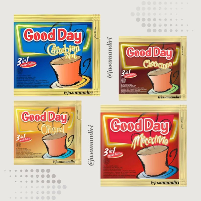 

Good Day Moccacino 3in1 Sachet 10 x 20g (1 Renteng)