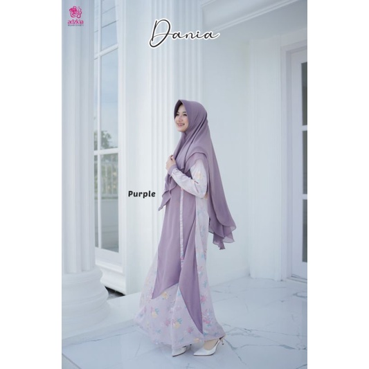 Dania Dress Premium Gamis Set By Adzkia Hijab