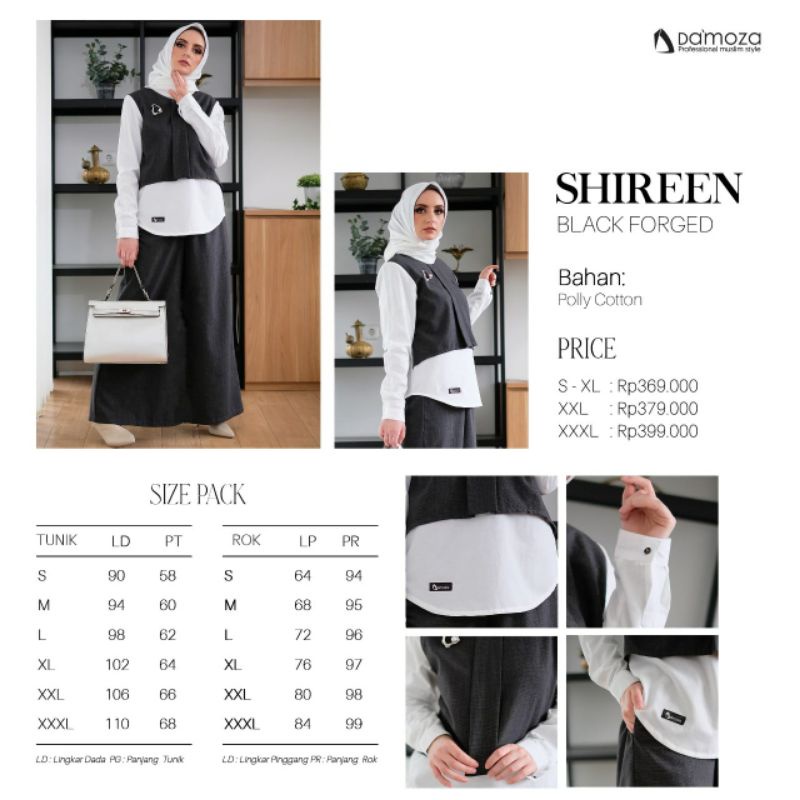 SETELAN DAMOZA SHIREEN / STELAN WANITA DEWASA