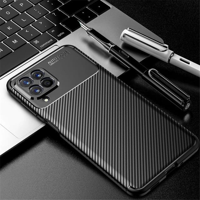 SAMSUNG M33 M53 M52 M22 M32 M62 M12 A12 COVER SOFTCASE FOCUS CARBON SOFTCASE SILICONE KARBON ORIGINAL - M33 5G