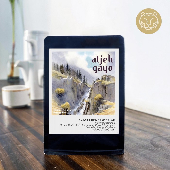 

NEW Gayo Bener Meriah Natural, Biji Kopi Single Origin Roasted Bean Coffee - 200 gram