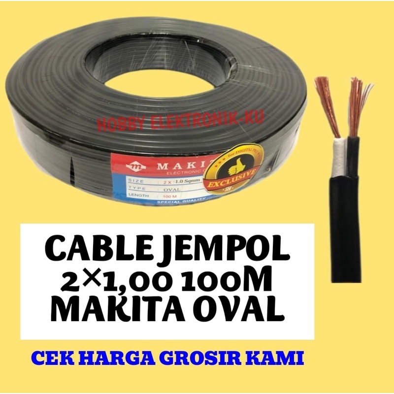 CABLE JEMPOL 2x1,00 100M MAKITA OVAL