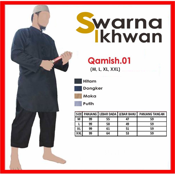 Gamis Pria Premium Qamish 01 Always Swarna