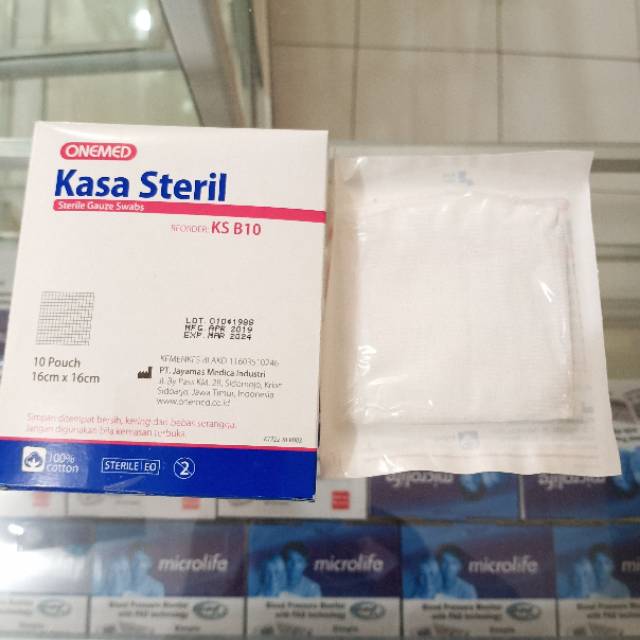 Kasa Steril 16x16cm OneMed box isi 10pouch