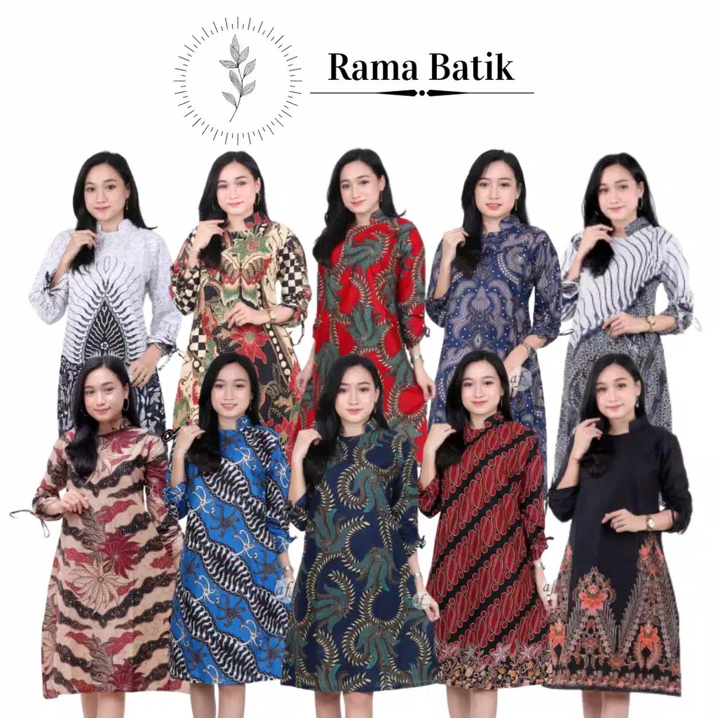 Tunik Batik Wanita M L Xl Xxl Jumbo
