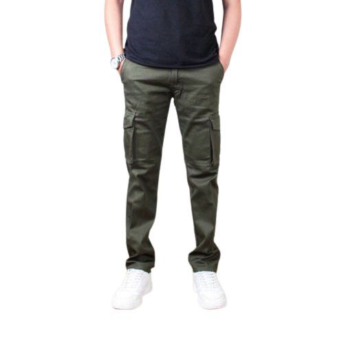 Termurah Celana Cargo Panjang Pria Cowok Army Hitam Mocca Grey Kream