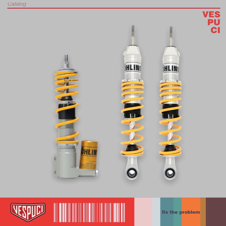 Shock Absorber Shock breker Shockbreaker Ohlins Depan Belakang Vespa Matic Metik Matik GT Series GTS
