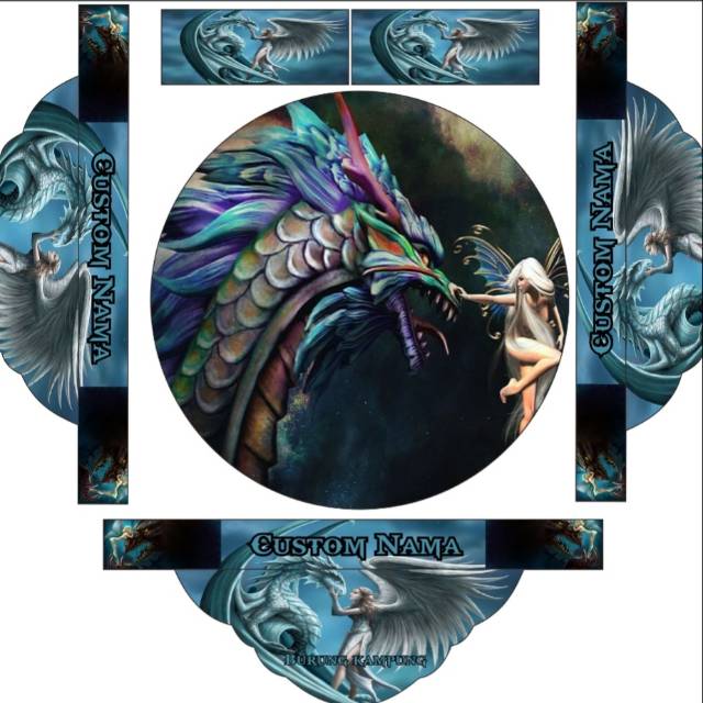 Stiker decal Tebok murai batu no 123 custom gratis design