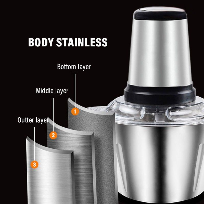 [ BISA COD ] Blender Daging MJ Cooper bahan Stainless Steel