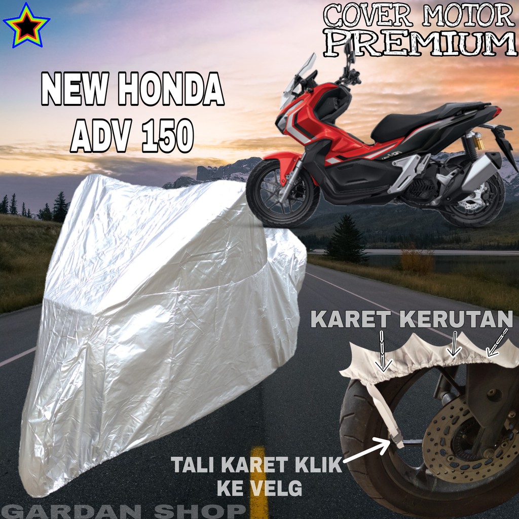 Sarung Motor NEW HONDA ADV 150 SILVER POLOS Body Cover Penutup Motor Honda Adv PREMIUM