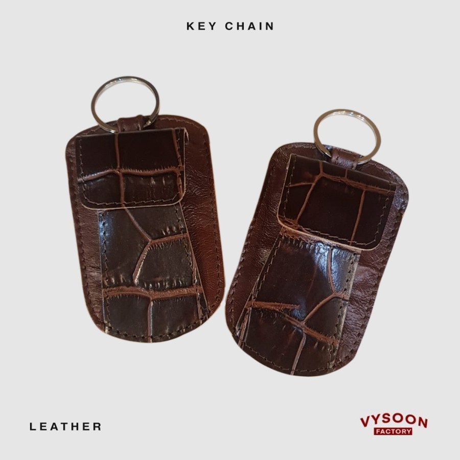 Gantungan Kunci Kulit Pinggang Mobil Motor / Genuine Leather Keychain