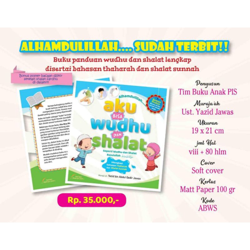 Buku Aku Bisa Wudhu dan Shalat
