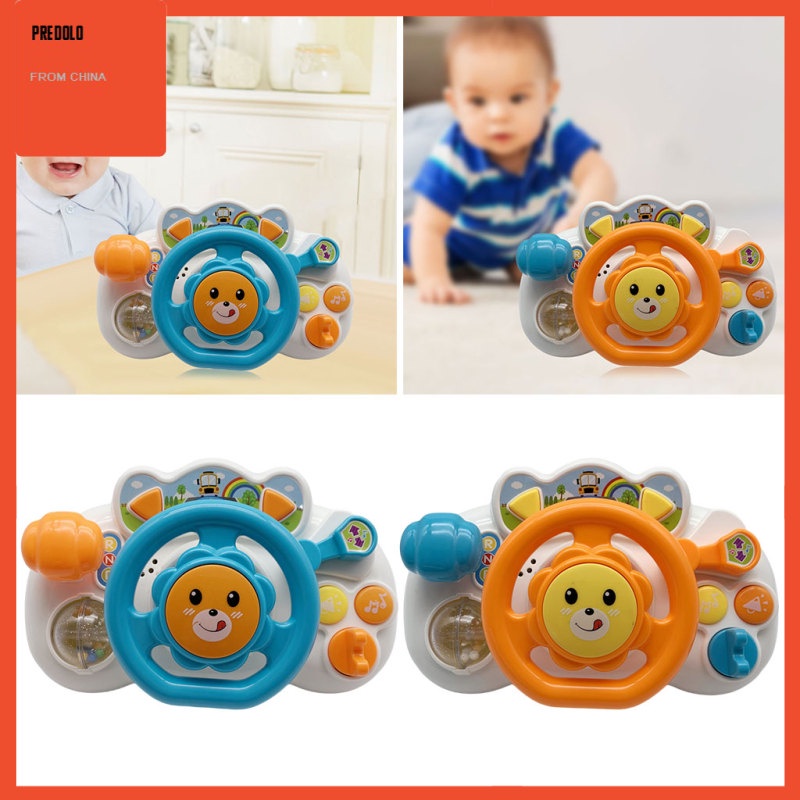 [In Stock] Kids Simulated Driving Steering Wheel Toy Educational Sound Light Toy