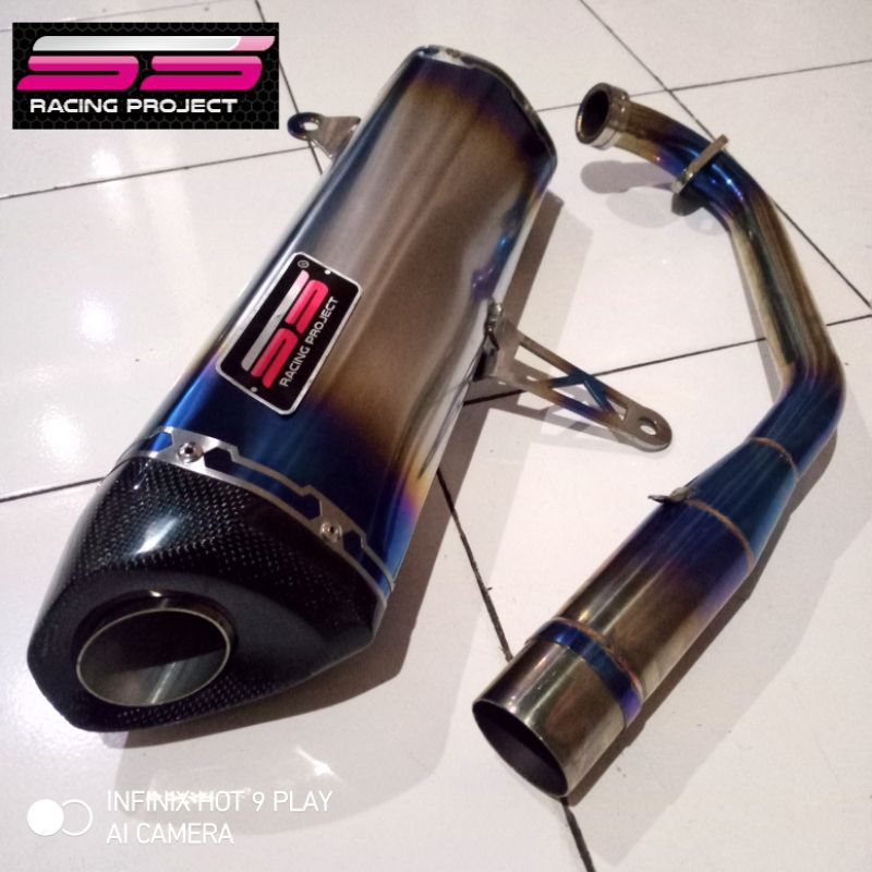 Knalpot Racing original SS racing CRz megalodon series for XMAX pnp