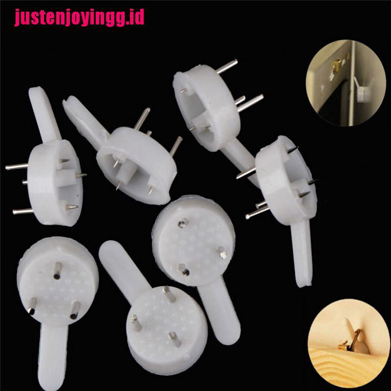 【justenjoyingg.id】100pcs Photo Frame Wall Hang Picture Clasps Solid Wall Nail Non-trace Nail Hooks