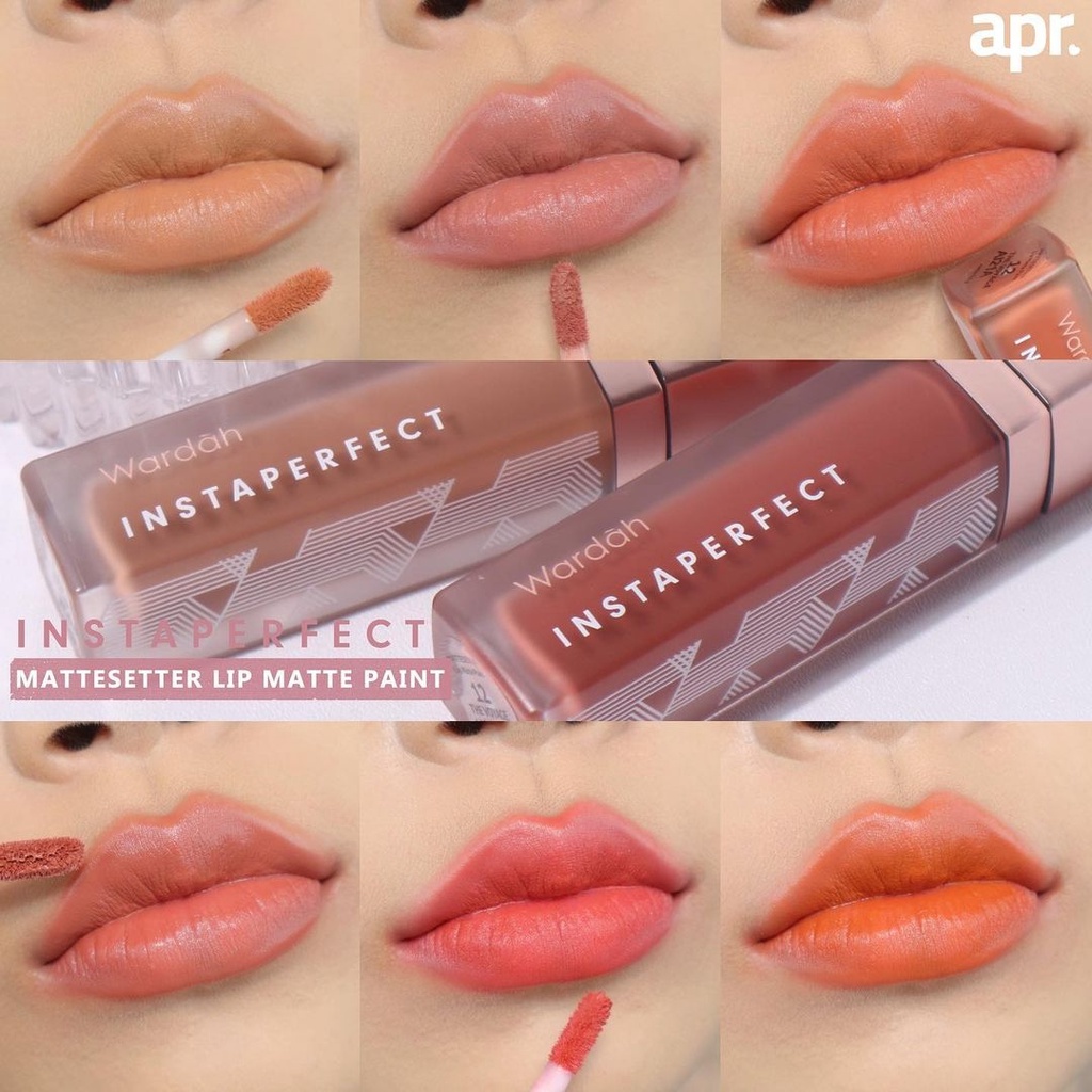 ❤ MEMEY ❤ INSTAPERFECT By Wardah Mattesetter Matte Lip Paint ( Lip Cream ) | Cappadocia Ready