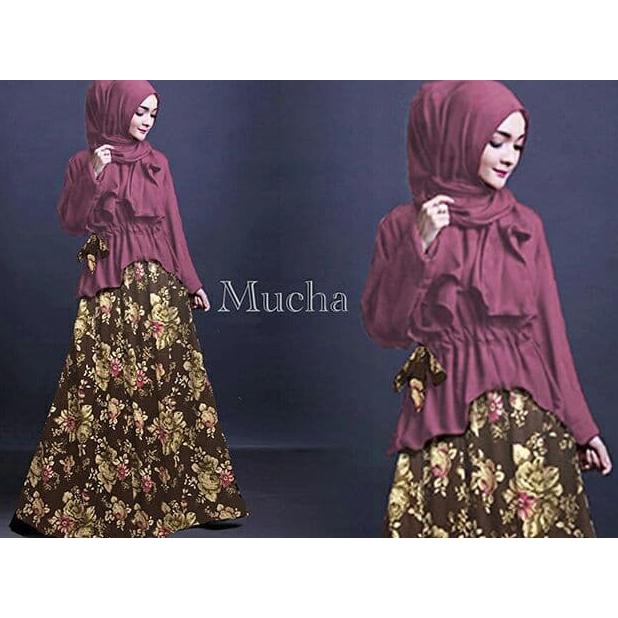 promo b hijab mucha set dusty terbaru