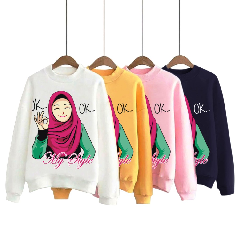 Bess - Sweater Murah Wanita / Sweater Lengan Panjang HIJAB MY STYLE