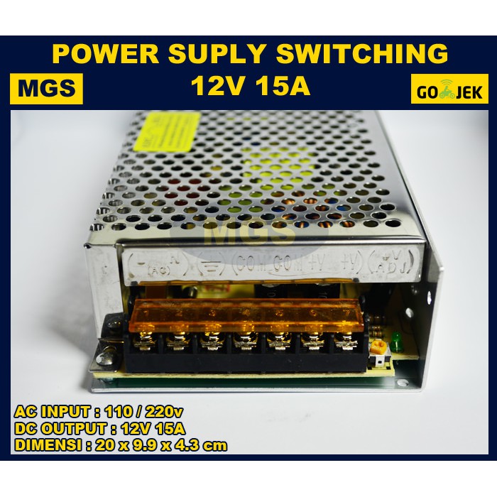 Power Supply 12v 15a Besar