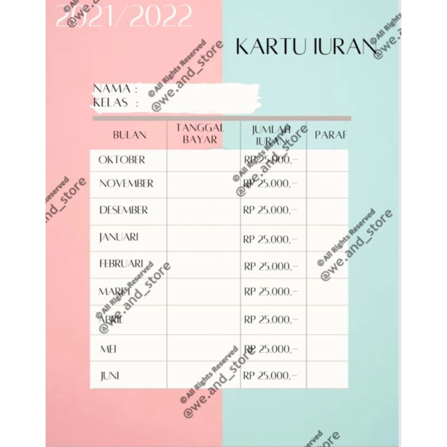 

Desain Kartu iuran