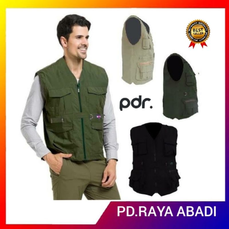 Rompi lapangan / rompi cream / rompi kerja / rompi mancing