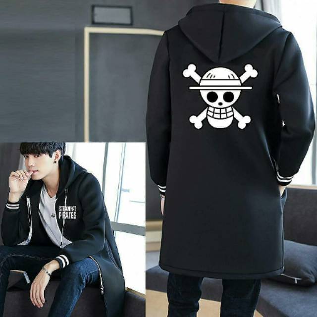 Jubah one piece straw hatt hoodie