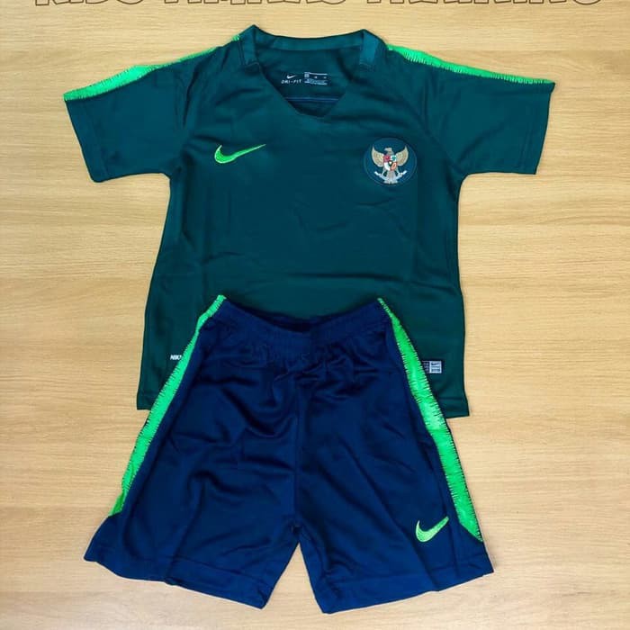 JERSEY BOLA TIMNAS INDONESIA TRAINING HIJAU KIDS 2018/2019 GRADE ORI