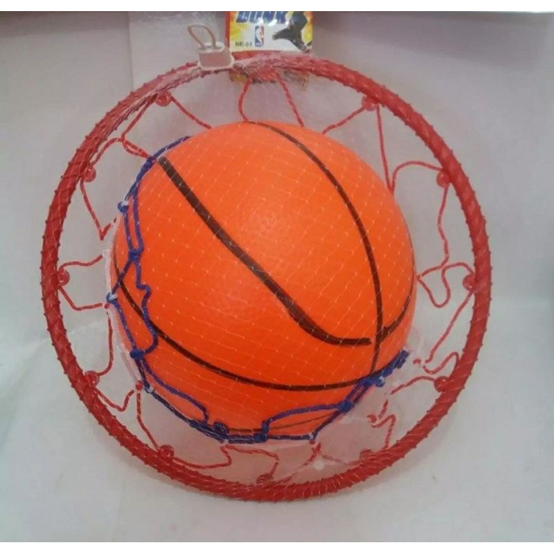 Mainan Anak Laki-Laki/Perempuan Mainan Bola Basket + Ring Bola Basket