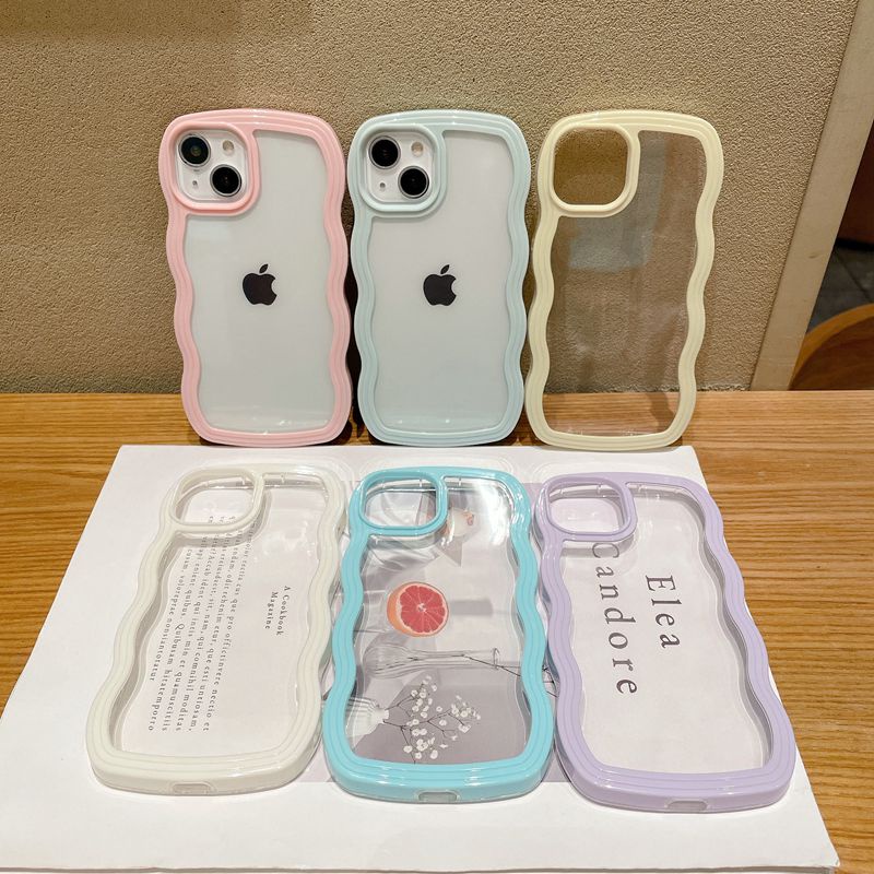 Soft Case Silikon Transparan 5 Warna Untuk Iphone 11 12 13 Pro Max Xr XS Max