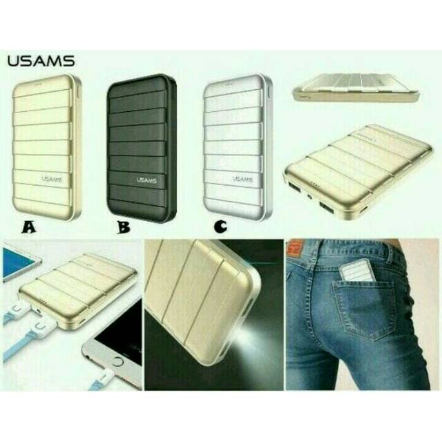 USAMS TRUNK POWERBANK 10000mah  ORIGINAL
