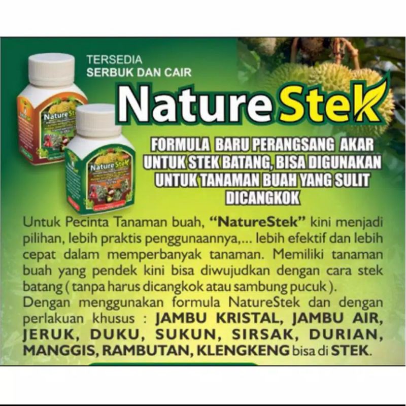 Nature stek penumbuh akar stek batang