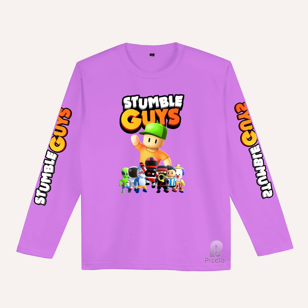 BAJU KAOS  ANAK STUMBLE GUYS BAHAN PREMIUM LENGAN PANAJNG EDSI TERBARU