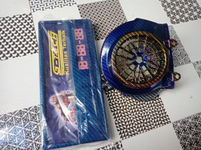 Wadah Plat No Carbon Warna Geser Gambar