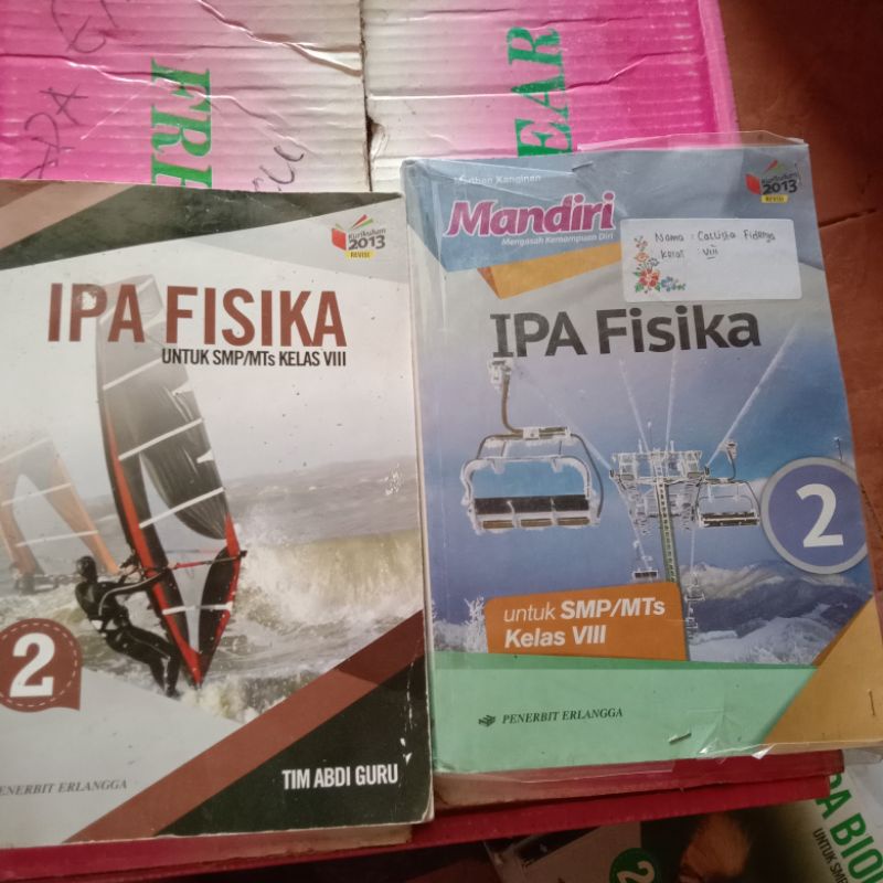 (Bekas) BUKU PAKET & MANDIRI IPA FISIKA ERLANGGA KELAS 8 K13 REVISI