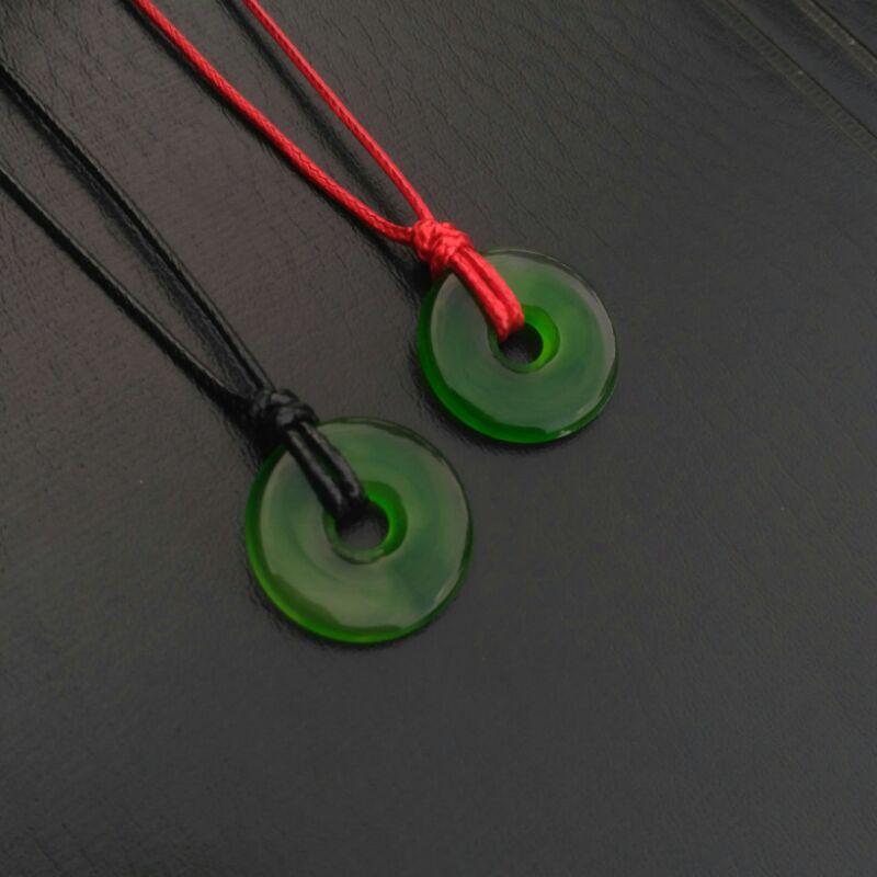 Kalung Tali Bandul Giok Bahan Akrilik